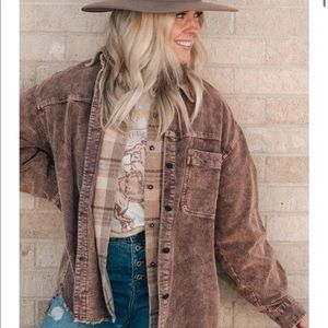 CHELSEY Corduroy Layering Shirt Jacket